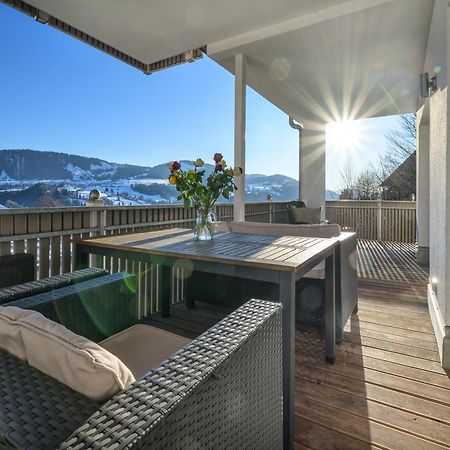 Haus "Bergblick" Ferienwohnung Hochgrat Oberstaufen Mit 2 Schlafzimmer Exteriér fotografie