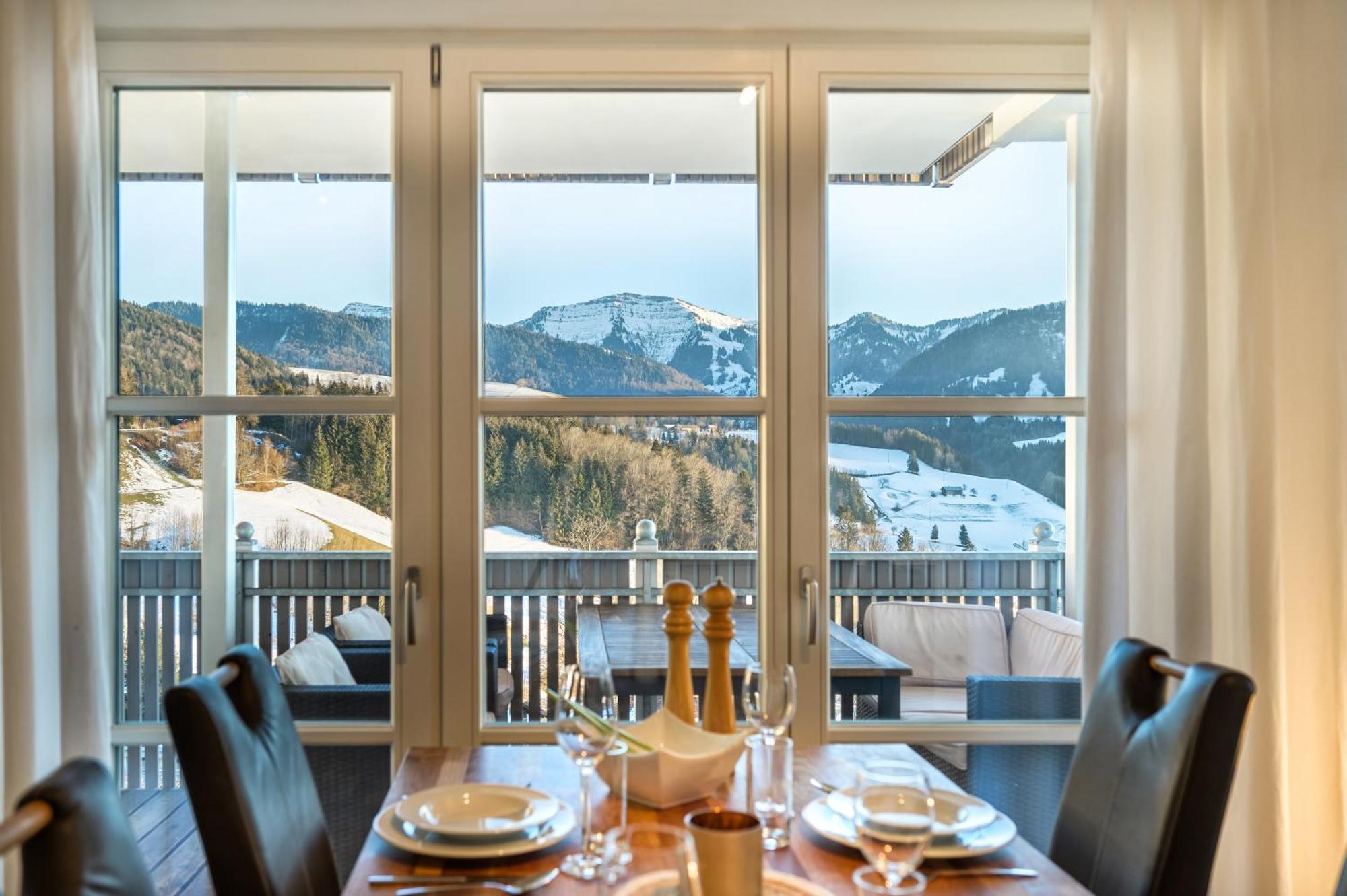 Haus "Bergblick" Ferienwohnung Hochgrat Oberstaufen Mit 2 Schlafzimmer Exteriér fotografie